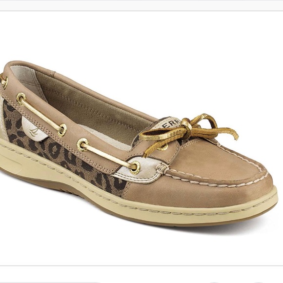 Sperry Shoes - Women’s Sparkle Leopard Print Sperry Topsider , 10
